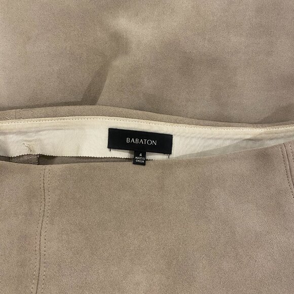 Babaton Hopper Skirt: Suede Mini Skirt - Picture 4 of 4